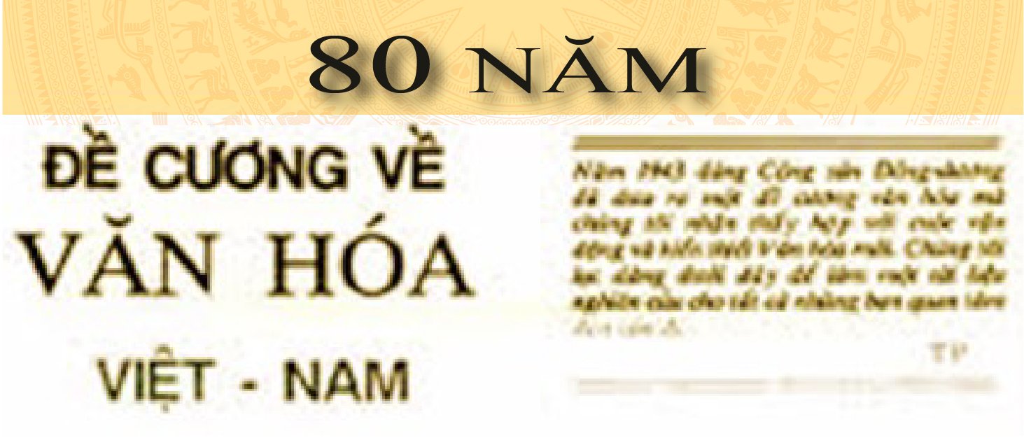 80 năm Đề cương về văn hóa Việt Nam
