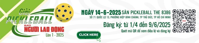 Báo Người Lao Động tổ chức Giải Pickleball lần 1 - 2025