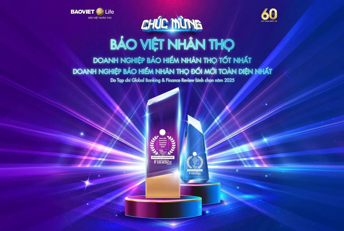 Doanh nghiệp bảo hiểm nhân thọ tốt nhất và Doanh nghiệp bảo hiểm nhân thọ đổi mới toàn diện nhất